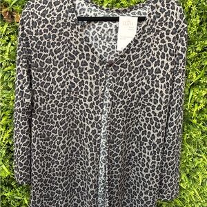 Animal Print Cardigan